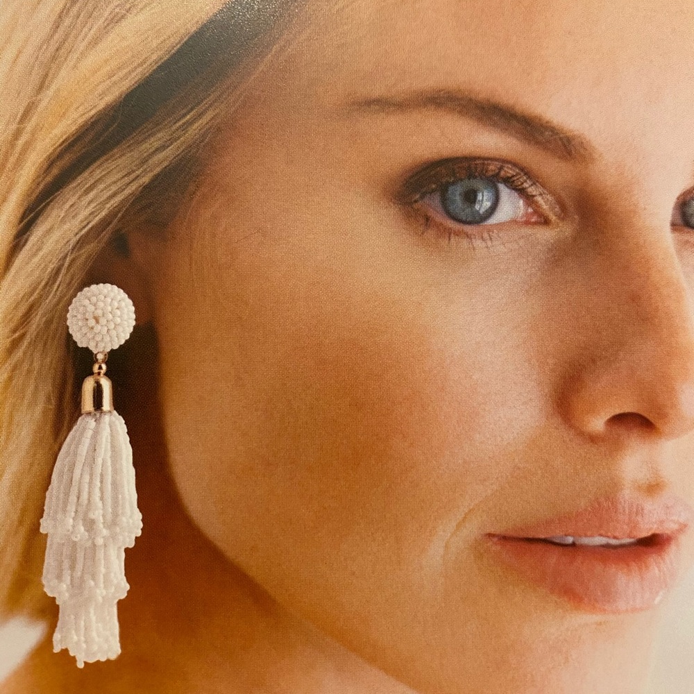 Panacea Beaded Tassel Earrings from Rachel Zoe